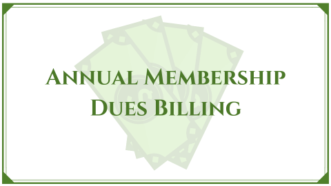 Annual Membership Dues Billing