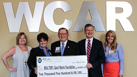 WCAR’S REALTORS® Good Works Foundation Receives Major Grant from REALTRACS SOLUTIONS®